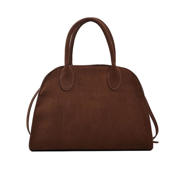 Retro Suede Tote Bag Ladies' Fashion Shoulder Handbag Top Handle :| - Picture 1 of 7